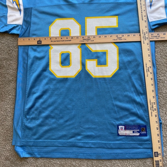 Authentic NFL Antonio Gates #85 powder blue football jersey size XL/EG/TG - Picture 8 of 9